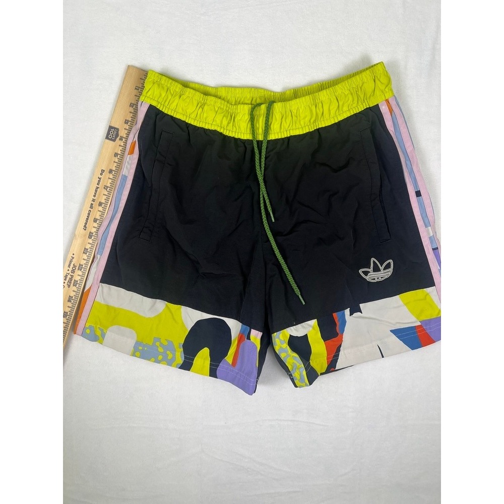 Adidas Love Unites Pride Swim Shorts Unisex Med Black Multi Color